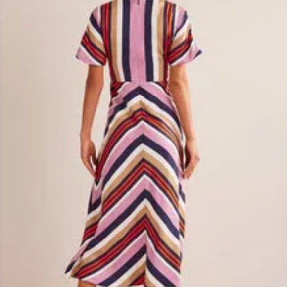 Boden Dress NWT 6P V neck satin dress, gorgeous! - Picture 2 of 10